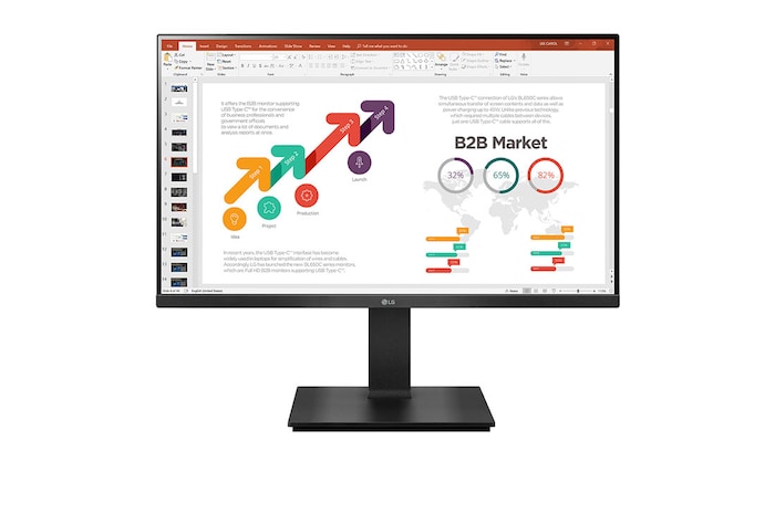 LG Business | Monitor 24" | Full HD, IPS, Speaker integrati, 24BP45SP-B