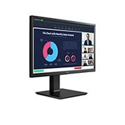 LG Monitor Professionale IPS 24'' Full HD USB-C Speaker e Webcam integrati, 24BP750C-B