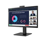 LG Monitor Professionale IPS 24'' Full HD USB-C Speaker e Webcam integrati, 24BP75CP-B