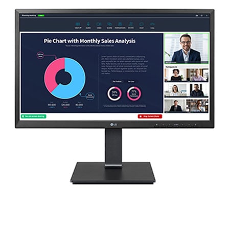 LG Monitor Professionale IPS 24'' Full HD USB-C Speaker e Webcam ...