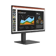 LG Business | Monitor Docking 24" | Full HD, IPS, USB-C, RJ45, Webcam e Speaker integrati, 24BR750C-C