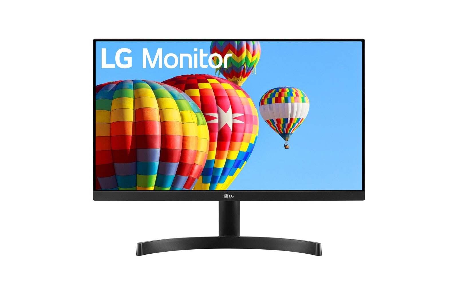 Vista frontale di LG Monitor PC IPS 24&#34; 16:9 Full HD Cinema Screen  24MK600M-B