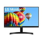 Vista frontale di LG Monitor PC IPS 24&#34; 16:9 Full HD Cinema Screen  24MK600M-B