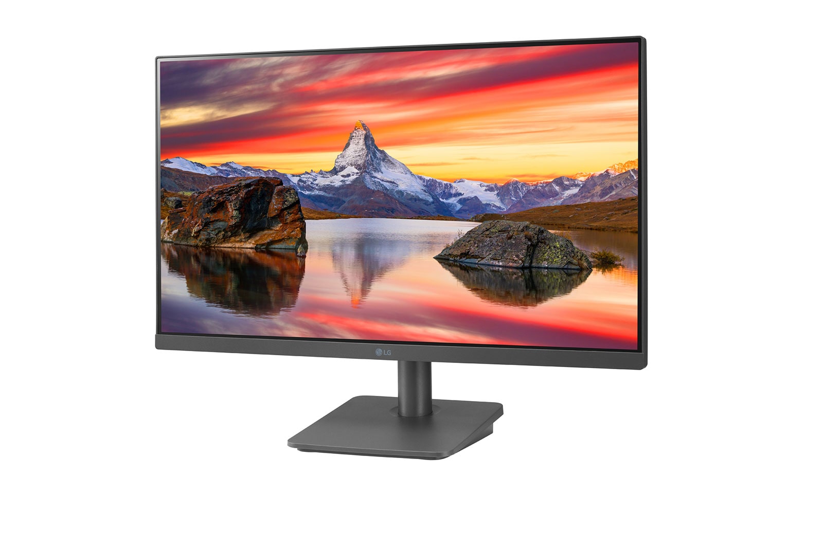 LG Full HD | Monitor 24" Serie MP400P | Full HD, IPS, FreeSync 75Hz, Grigio Antracite, 24MP400P-C