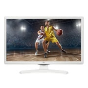Vista frontale di LG Monitor TV LED 24&#34; 16:9 HD Ready Certificato tivùsat  24TK410V-WZ