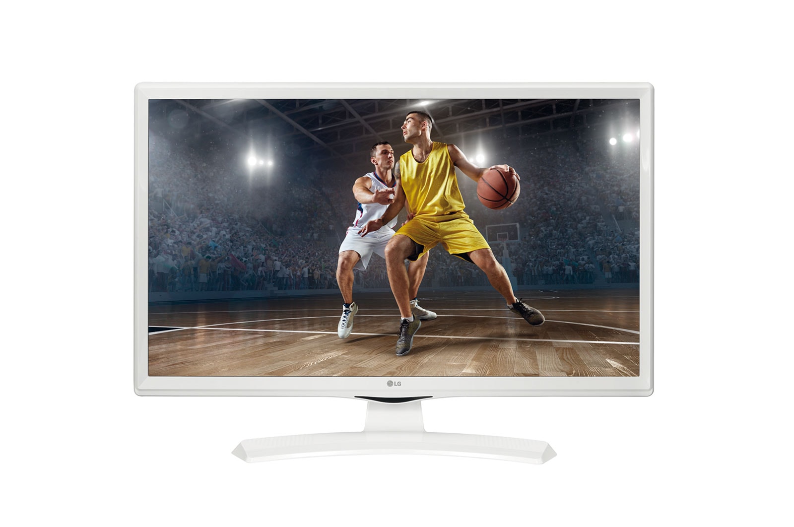 Vista frontale di LG Monitor TV LED 24&#34; 16:9 HD Ready Certificato tivùsat  24TK410V-WZ