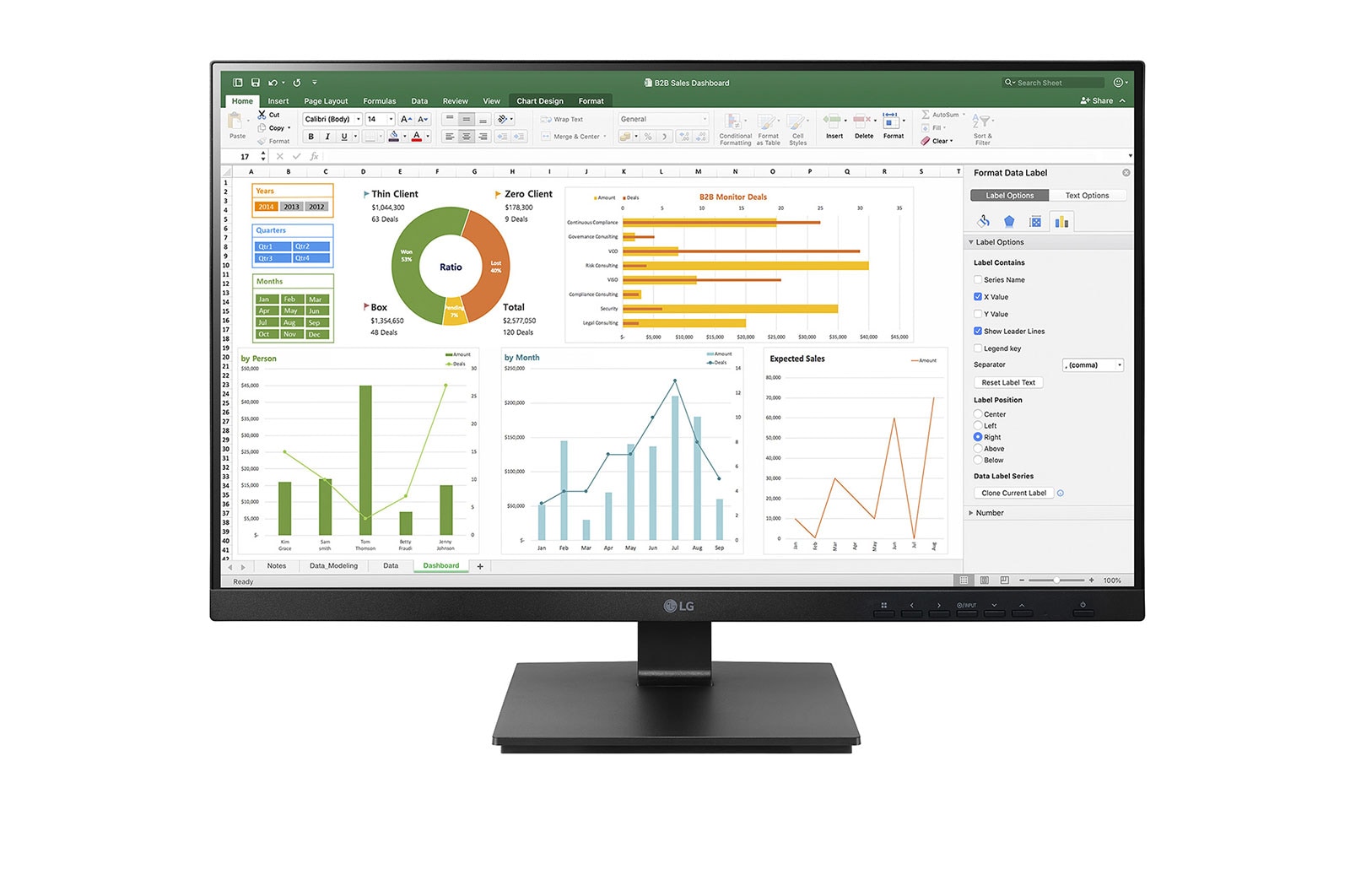 lg-monitor-27BN65YP-B-front view