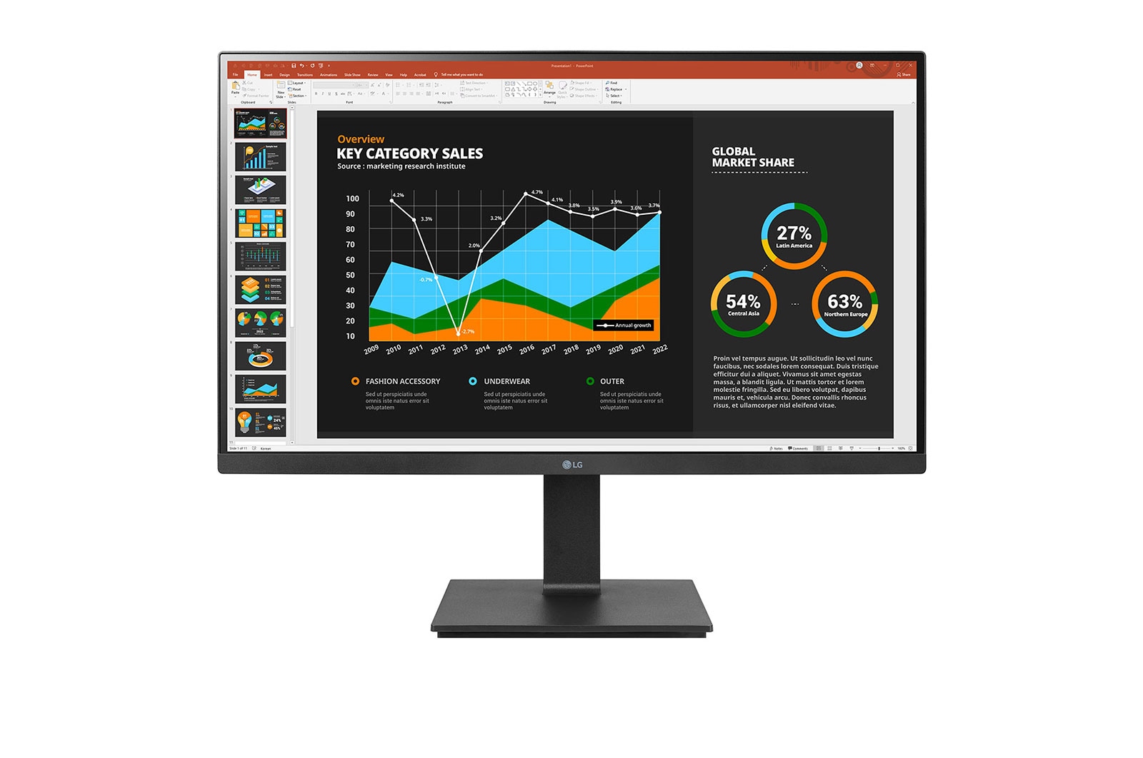 LG Business | Monitor Docking 27" | Quad HD, IPS, USB-C, RJ45, Webcam e Speaker integrati, 27BQ75QC-B