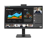 LG Business | Monitor Docking 27" | Quad HD, IPS, USB-C, RJ45, Webcam e Speaker integrati, 27BQ75QC-B