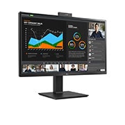 LG Business | Monitor Docking 27" | Quad HD, IPS, USB-C, RJ45, Webcam e Speaker integrati, 27BQ75QC-B