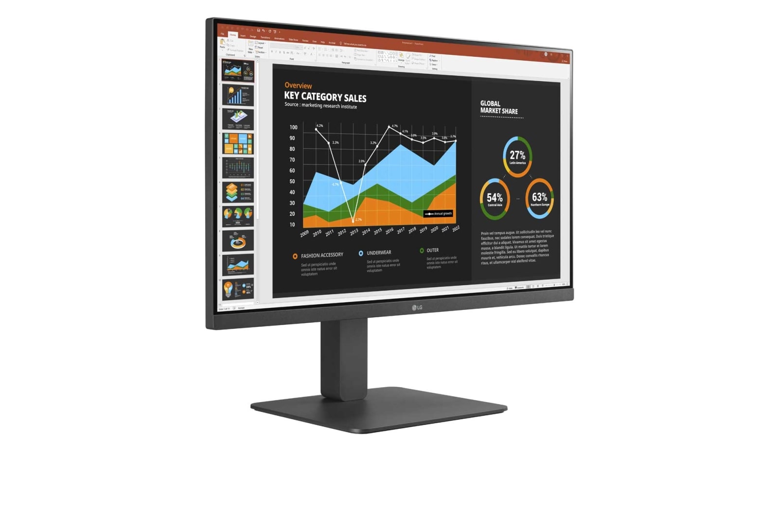 LG Business | Monitor Docking 27" | Full HD, IPS, USB-C, RJ45, Speaker integrati, 27BR650B-C