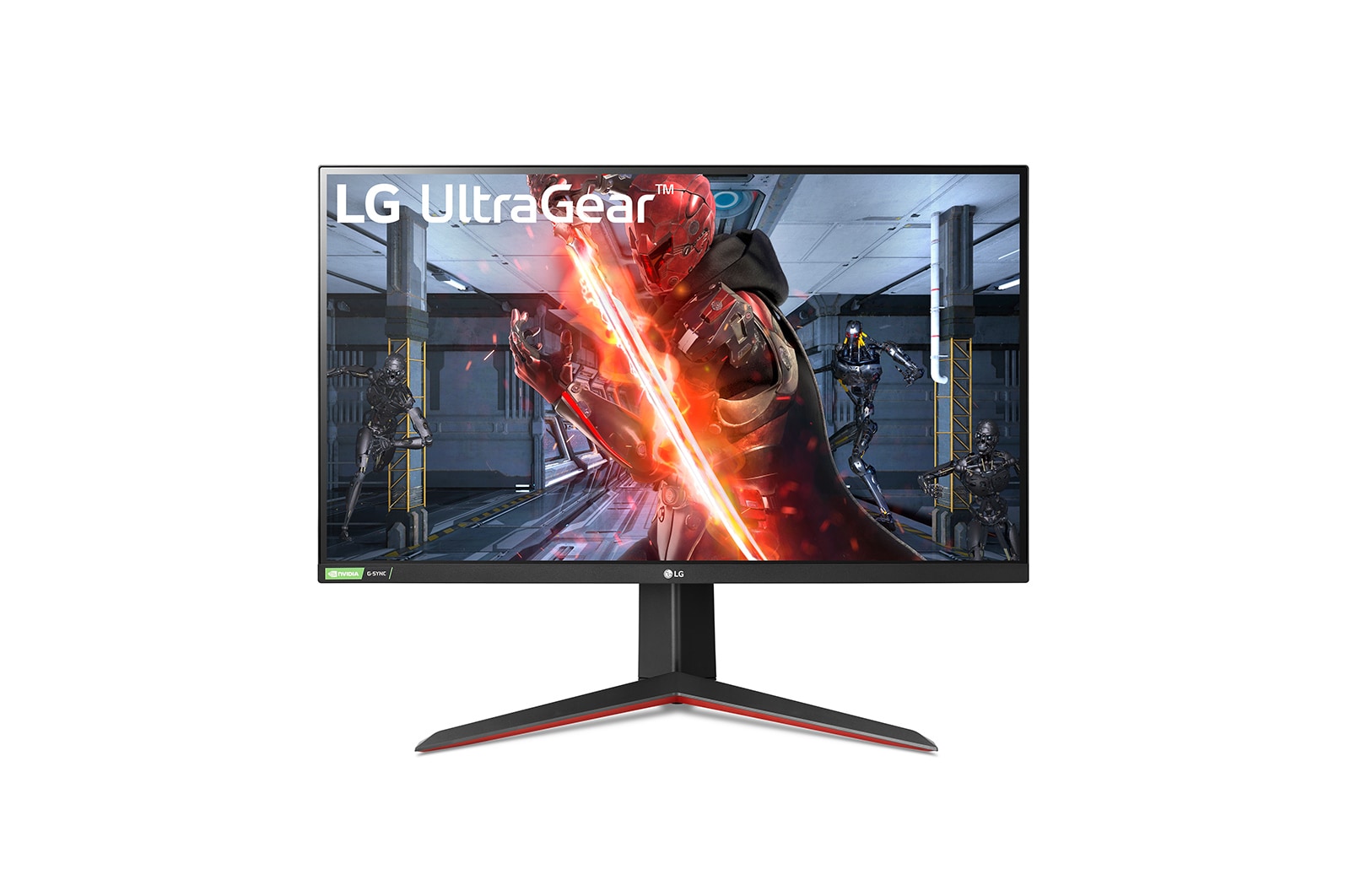 Vista frontale di LG Monitor UltraGear Gaming Nano IPS 27&#34; Quad HD 1ms (GtG) 144Hz 27GN850-B