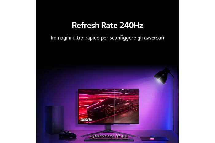 LG Monitor gaming OLED QHD UltraGear LG, 27GR95QE-B