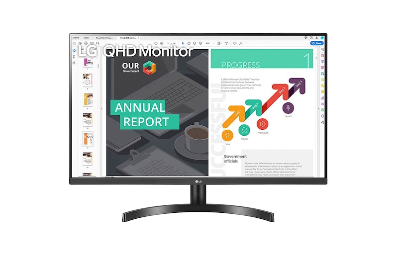 LG Quad HD | Monitor 27" Serie QN600 | Quad HD, IPS, HDR, FreeSync 75Hz, 27QN600-B