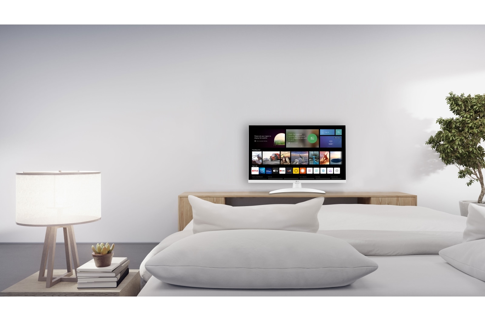 LG Full HD | TV 27" Serie TQ615S | Full HD, IPS, smart TV webOS 22, Bianco, 27TQ615S-WZ