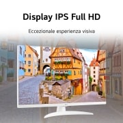 LG Full HD | TV 27" Serie TQ615S | Full HD, IPS, smart TV webOS 22, Bianco, 27TQ615S-WZ