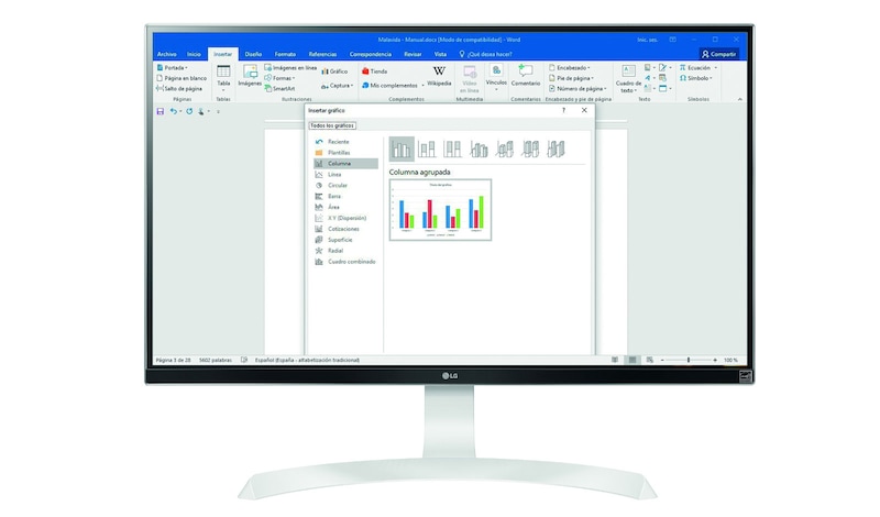 LG Monitor PC IPS 27" 16:9 Ultra HD 4K Pivot, 27UD69P-W