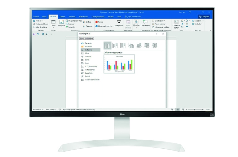 Vista frontale di LG Monitor PC IPS 27&#34; 16:9 Ultra HD 4K Pivot 27UD69P-W