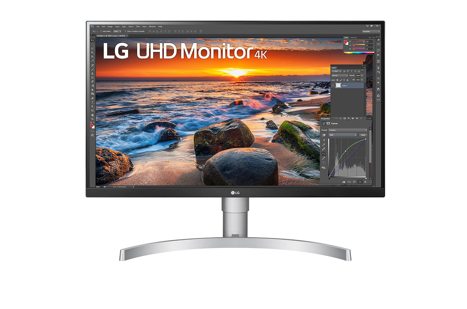 LG Ultra HD | Monitor 27" Serie UN83A | 4K HDR 400, IPS, USB-C, Speaker Integrati, 27UN83A-W