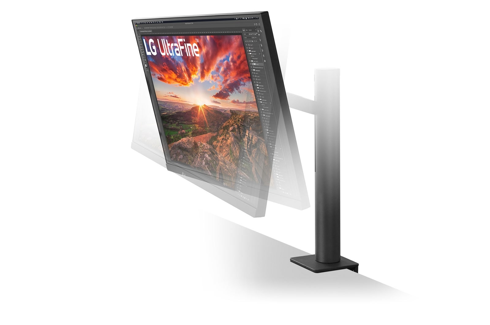 LG UltraFine Ergo | Monitor 27" Serie UN880 | 4K HDR 400, IPS, USB-C, Speaker Integrati, 27UN880-B