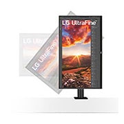 LG UltraFine Ergo | Monitor 27" Serie UN880 | 4K HDR 400, IPS, USB-C, Speaker Integrati, 27UN880-B