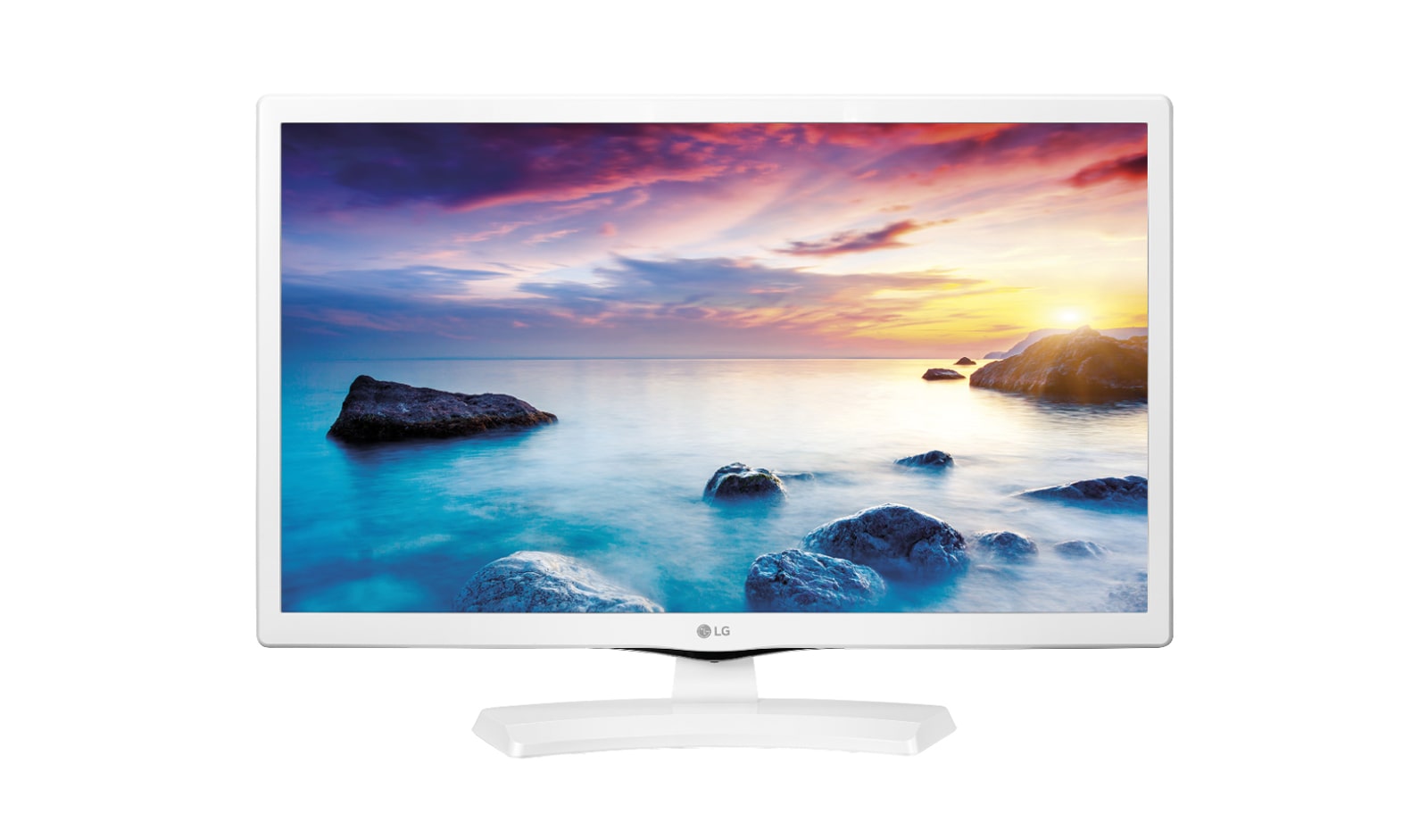Vista frontale di LG Monitor TV LED 28&#34; 16:9 HD Ready Certificato tivùsat 28MT48VW