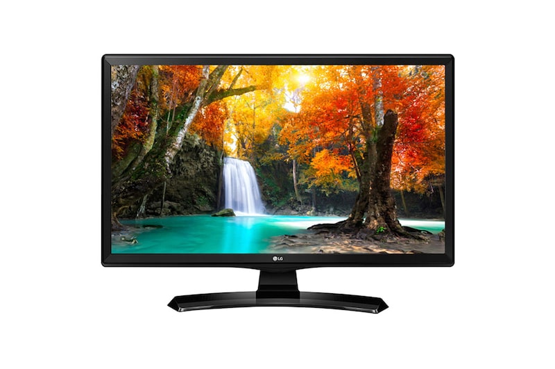 Vista frontale di LG Monitor TV LED 28" 16:9 HD Ready Certificato tivùsat 28TK410V-PZ