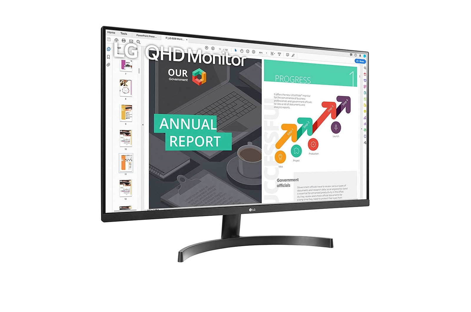 LG Quad HD | Monitor 32" Serie QN600 | Quad HD, IPS, HDR, FreeSync 75Hz, 32QN600-B