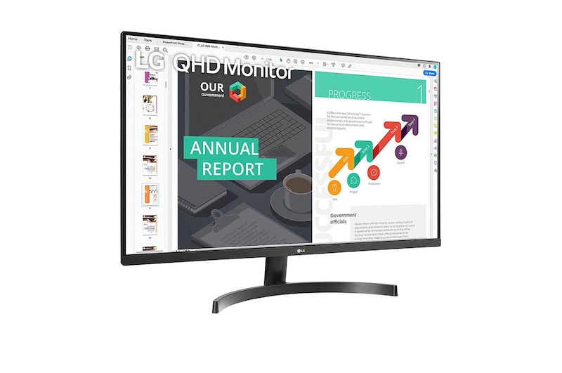 LG Quad HD | Monitor 32'' Serie QN600P | Quad HD, IPS, HDR, FreeSync 75Hz , 32QN600P-B