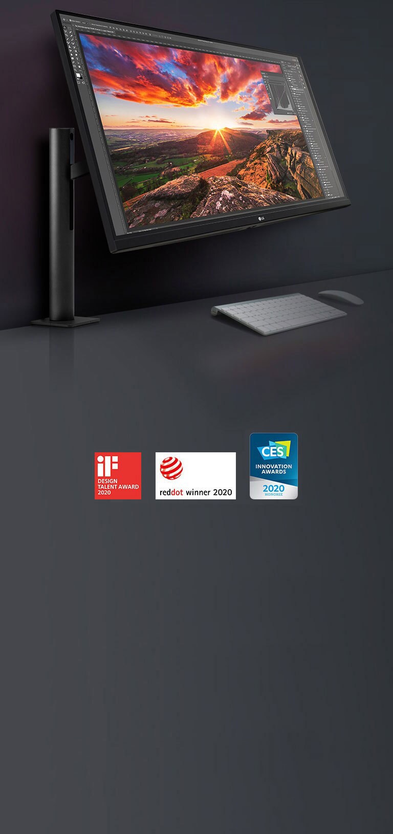 Display LG Ergo UltraFine™: Progettato intorno a te