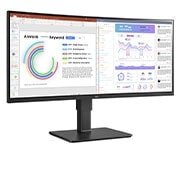 LG Business | Monitor Docking 34" | Quad HD 21:9 Curvo, IPS, USB-C, RJ45, Speaker integrati, 34BQ77QB-B