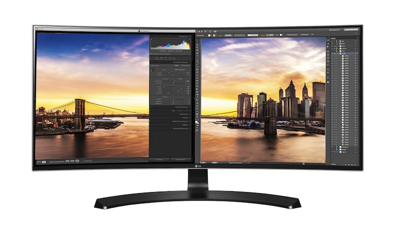 LG Monitor PC IPS 34" 21:9 Quad HD Curvo, 34UC88