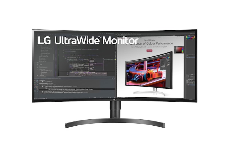 LG Monitor PC IPS 34" 21:9 QHD Curvo HDR Design Slim (3 lati), 34WL85C-B