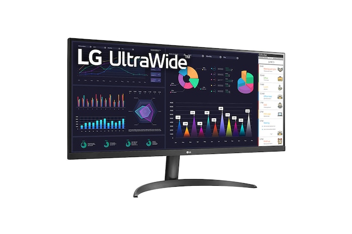 LG UltraWide | Monitor 34" Serie WQ60A | Full HD 21:9, IPS, HDR 400, Speaker Integrati, 34WQ60A-B