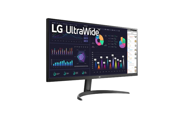 LG UltraWide | Monitor 34" Serie WQ60A | Full HD 21:9, IPS, HDR 400, Speaker Integrati, 34WQ60A-B