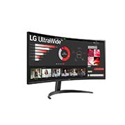 LG UltraWide | Monitor 34" Serie WR50QC | QHD 21:9 Curvo, HDR, 100Hz, 34WR50QC-B