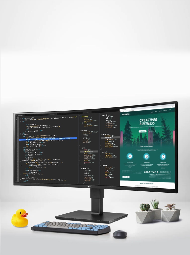 Spazio schermo: 3440x1440 | UltraWide™ QHD Colori: sRGB 99% | HDR 10 Connettività: USB-C™