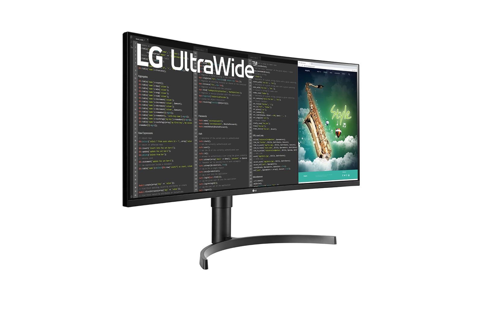 LG UltraWide | Monitor 35" Serie WN73A | Quad HD 21:9 Curvo, USB-C, FreeSync 100Hz, 35WN73A-B
