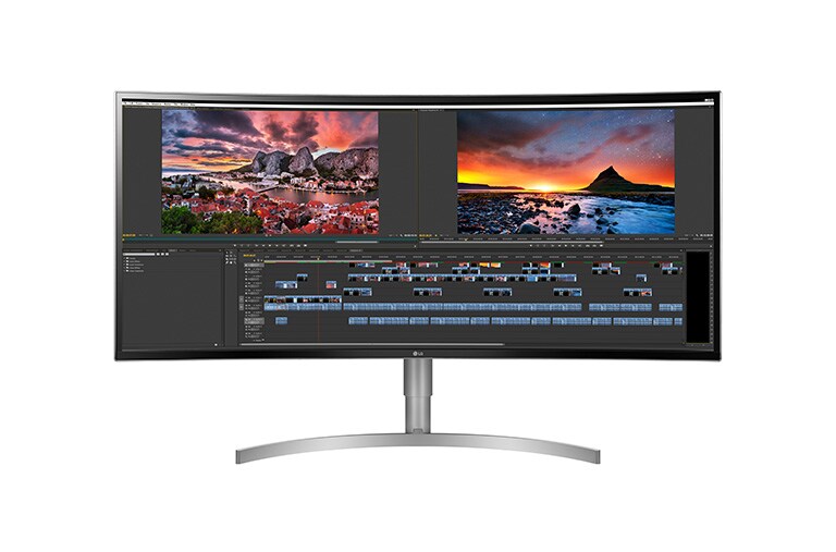 LG Monitor PC IPS 38" 21:9 Quad HD+ Curvo Design Slim (3 lati), 38WK95C-W