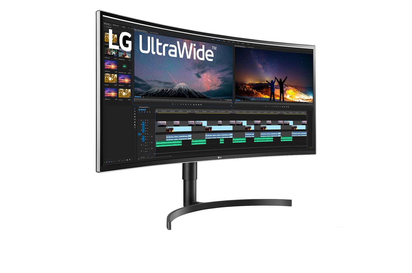 LG Monitor UltraWide IPS 38” 21:9  Curvo QHD+ HDR, 38WN75C