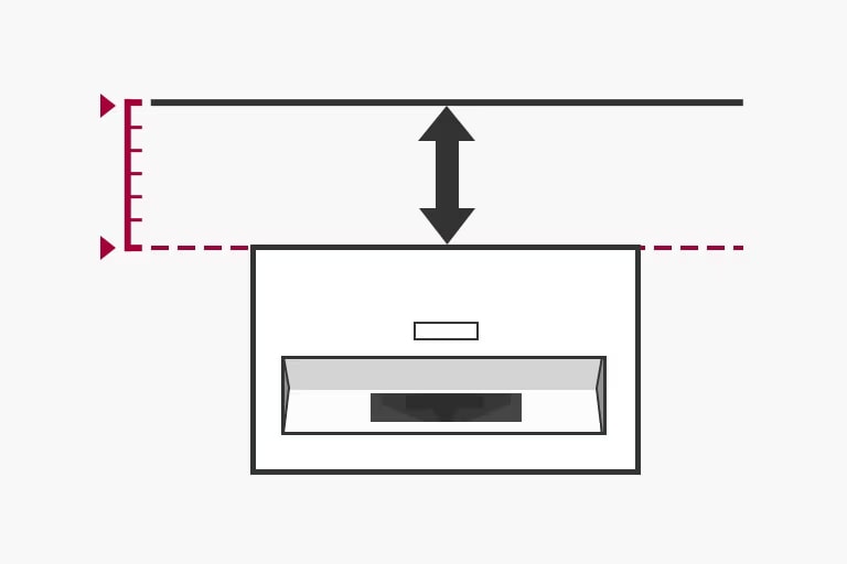 Con LG Projection Calculator puoi simulare la collocazione del proiettore LG nel tuo ambiente.