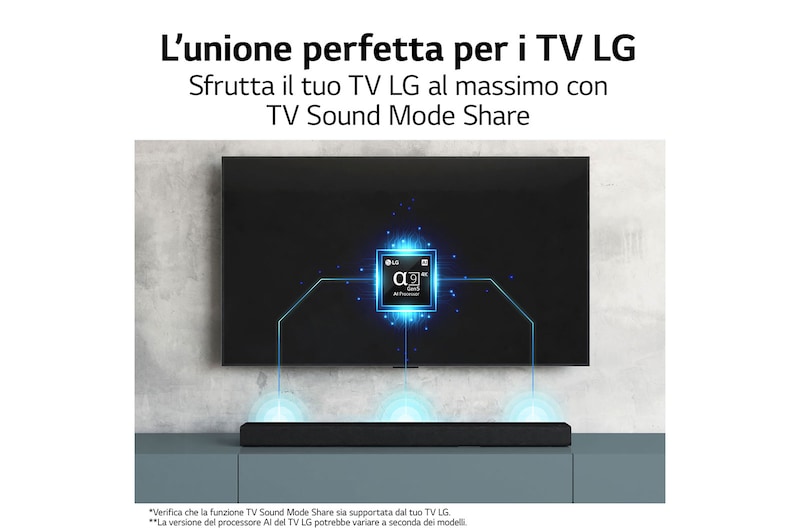 LG Soundbar per TV con audio a 3.1 canali LG, S65Q