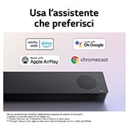 LG Soundbar S80QY I 480W I 3.1.3 canali I Meridian, Dolby Atmos, AI Sound Pro, Wi-Fi, S80QY