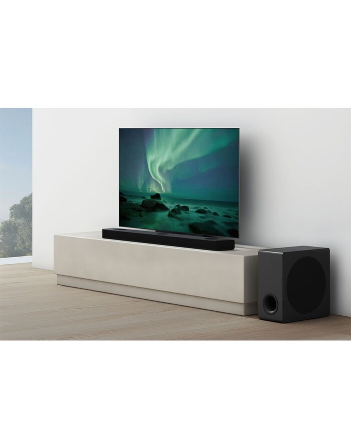 LG Soundbar S90QY I 570W I 5.1.3 canali I Meridian, Dolby Atmos, AI Sound Pro, Wi-Fi, S90QY