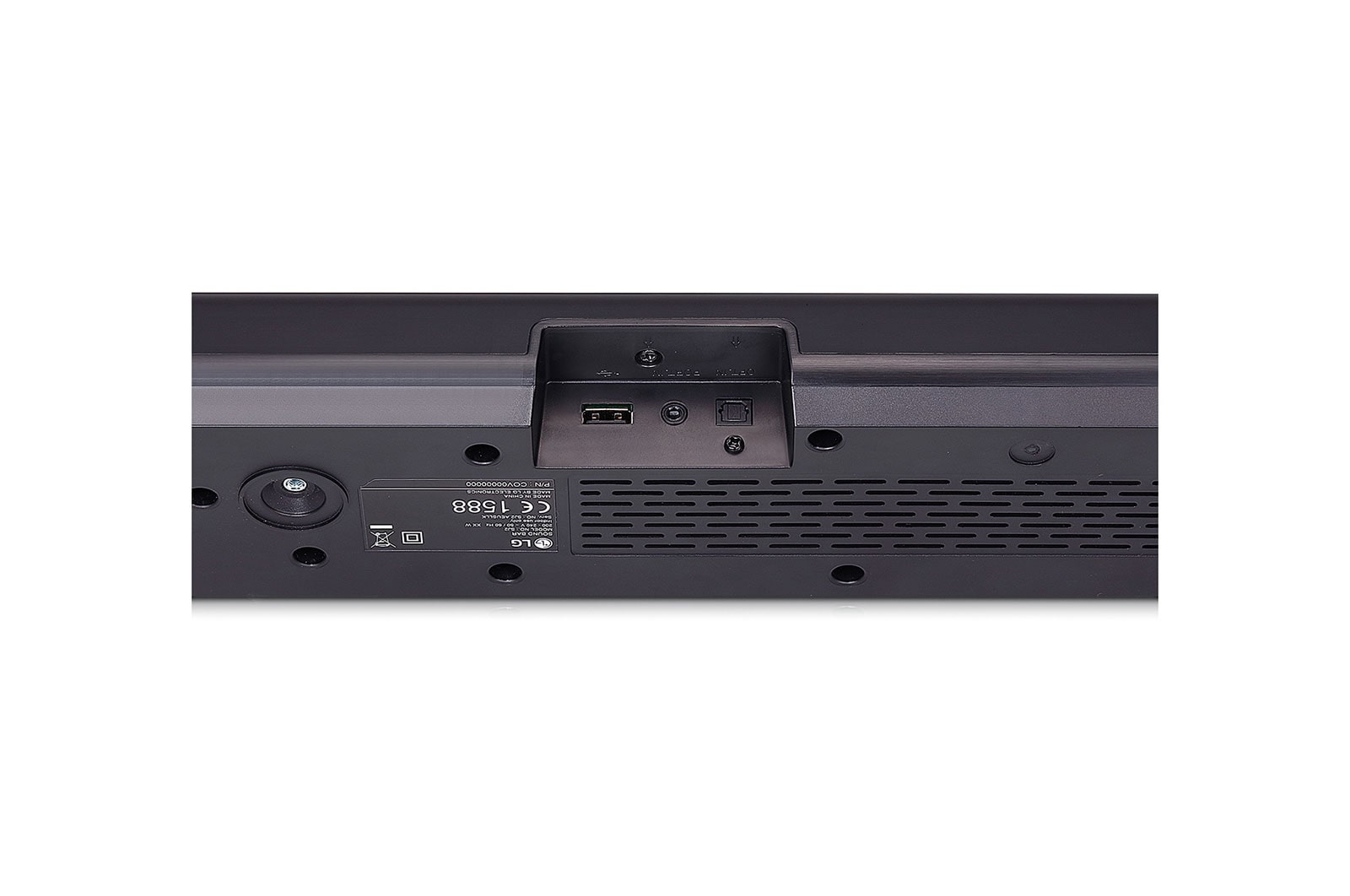 LG Soundbar SQC4R I 4.1 canali, 220W I Casse posteriori incluse, Dolby Digital, Subwoofer wireless, Bluetooth, USB, Ottico, SQC4R