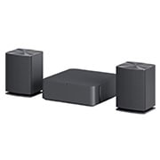 LG Soundbar SQC4R I 4.1 canali, 220W I Casse posteriori incluse, Dolby Digital, Subwoofer wireless, Bluetooth, USB, Ottico, SQC4R