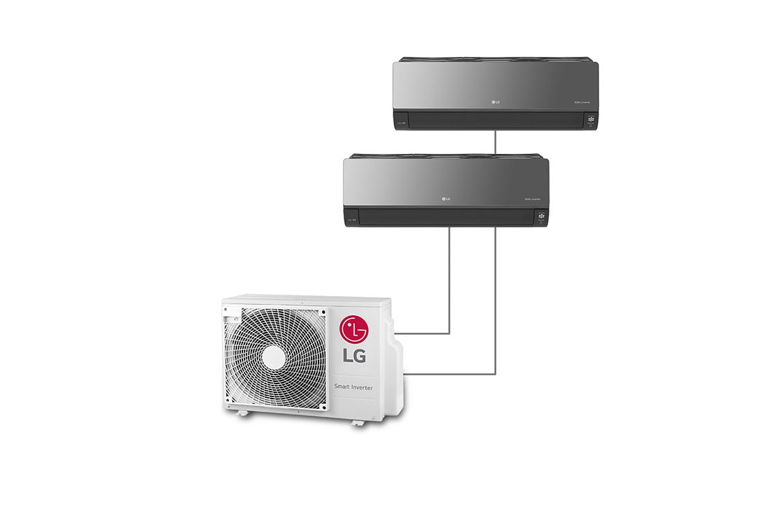 LG ARTCOOL, DUAL 9000+9000 BtU, Mirror, UVnano™, Allergy Filter, Wi-Fi ThinQ®, 2MIRROR9915