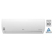 Vista frontale di DUALCOOL Climatizzatore Inverter 12000 BTU, PRESTIGE PLUS, Efficienza energetica, Wi-Fi ThinQ, Ionizzatore H12AP