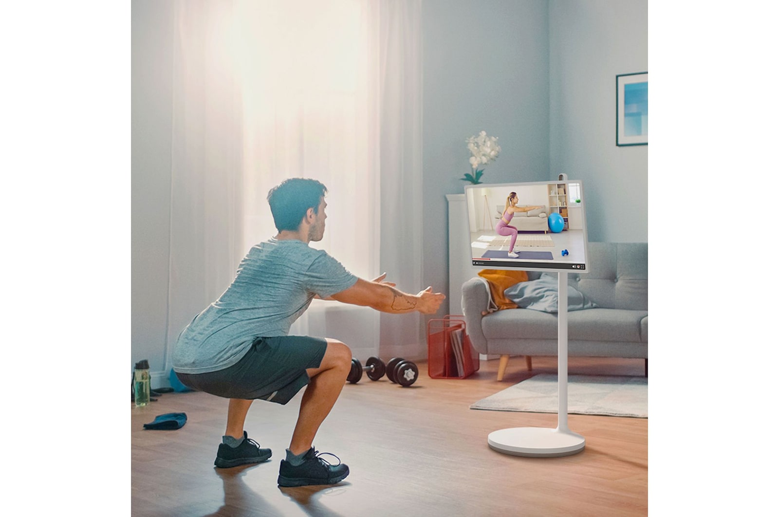 Persona che fa ginnastica con StanbyME