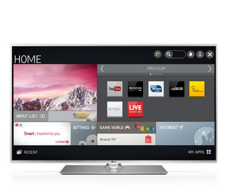 TV LED 32 pollici Full HD, Smart TV con DVBT2, DVBS2 e potenza audio 20W  2.0 ch. - 32LB580V